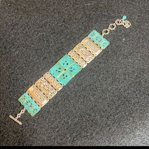 Silpada turquoise and silver bracelet